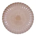 Scallop tallrik 26 cm rosa