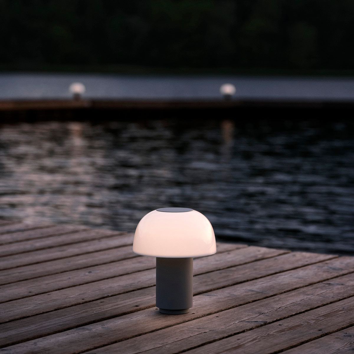 Zone Harvest Moon lampa 22 cm warm grey