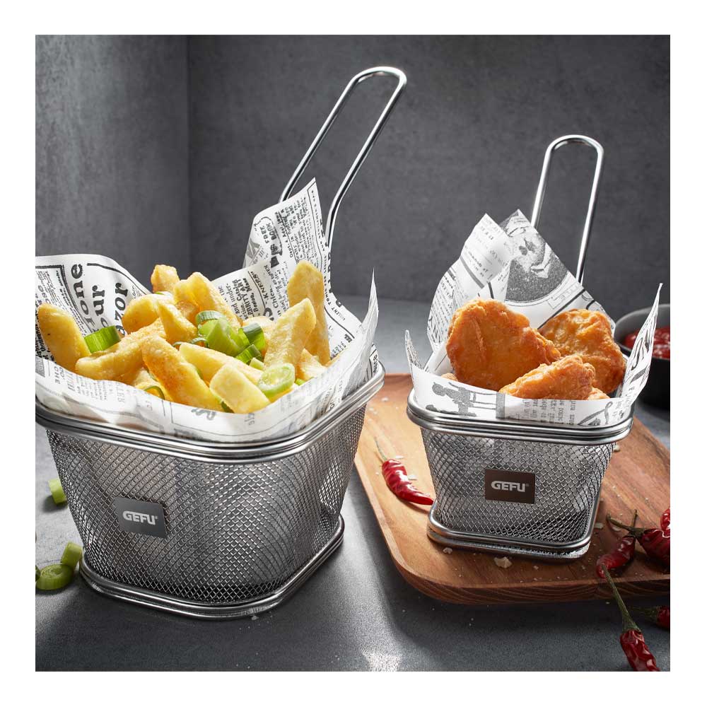 Gefu Serveringskurv 13 x 11 cm stål