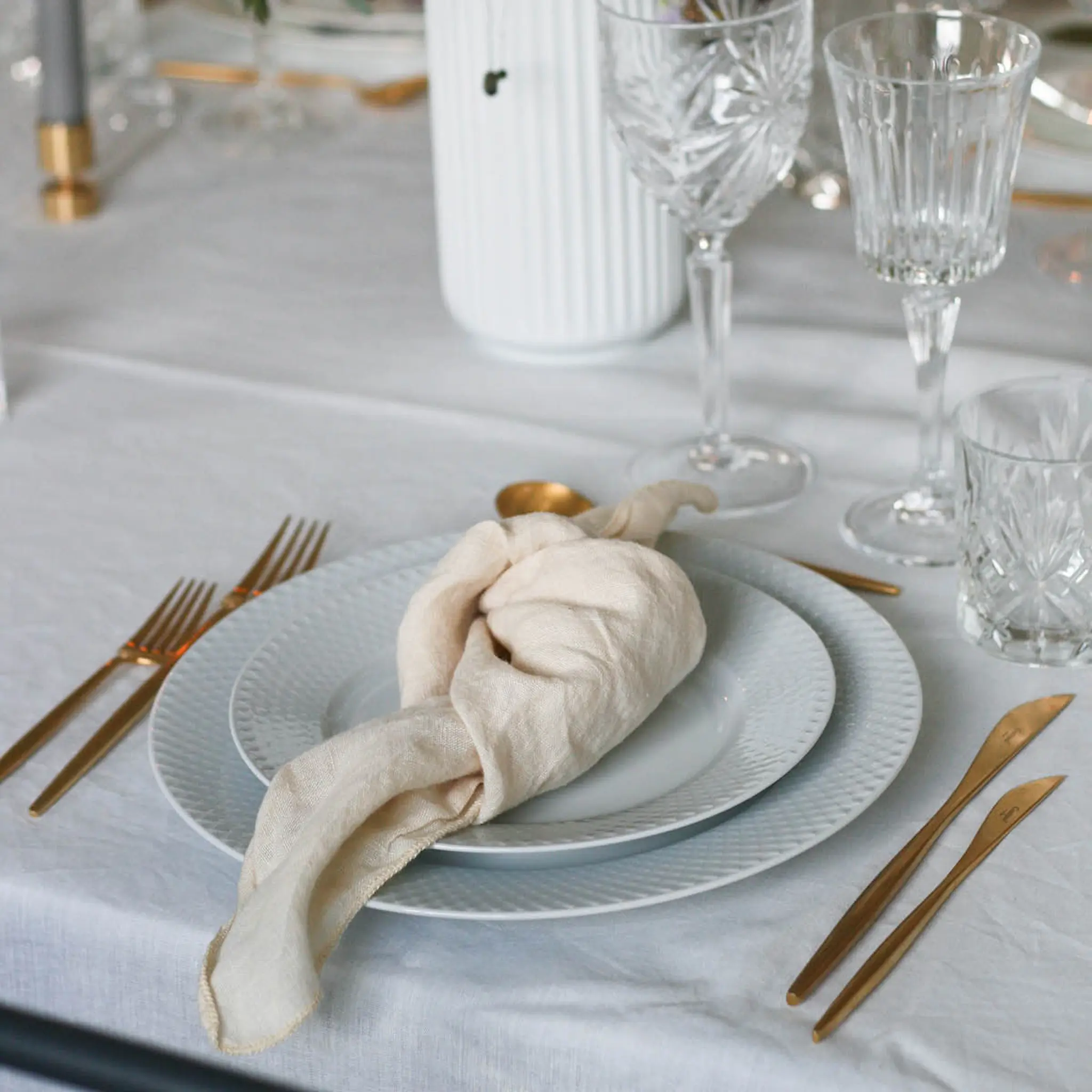 Lyngby Porcelæn Rhombe Lautanen 21 cm Valkoinen