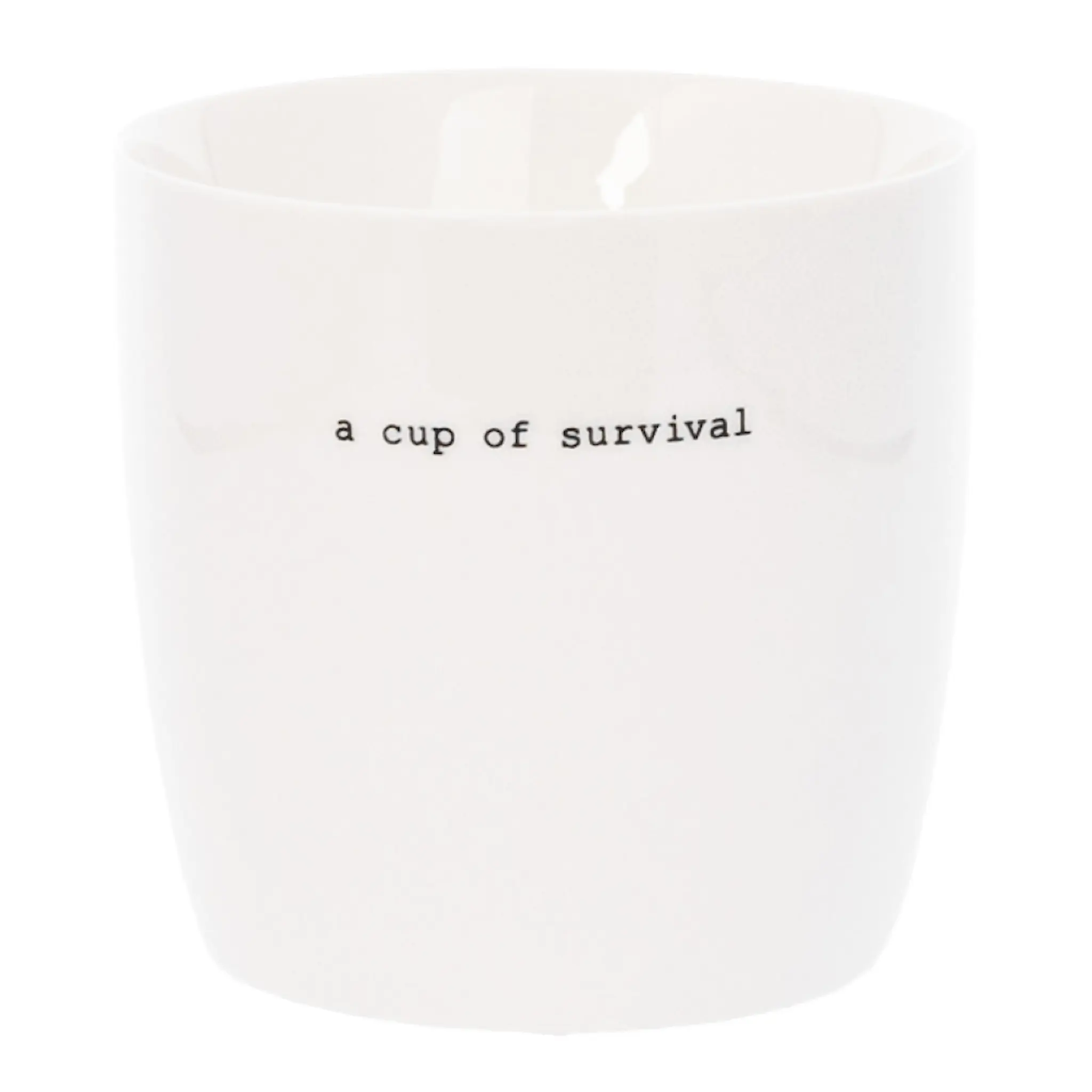 Sögne Home Sögne Mugg 30 cl A cup of survival Vit