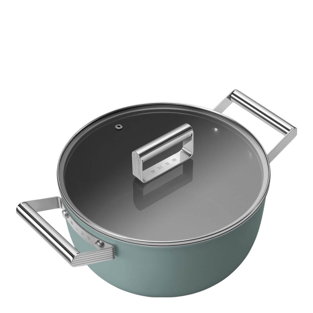 Smeg Smeg gryta 24 cm 5,4 L keramisk emerald green