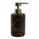 Able tvålpump 16,5 cm brun marmor/mässing