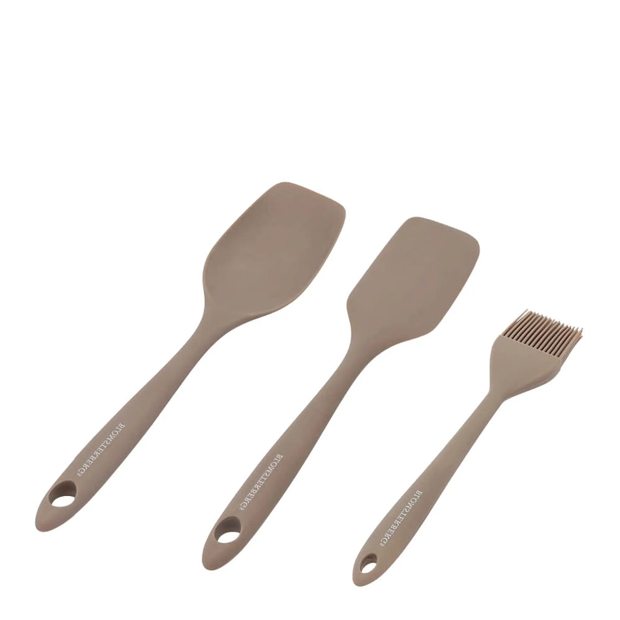 Blomsterberg Bakesett redskaper 3 deler silikon latte