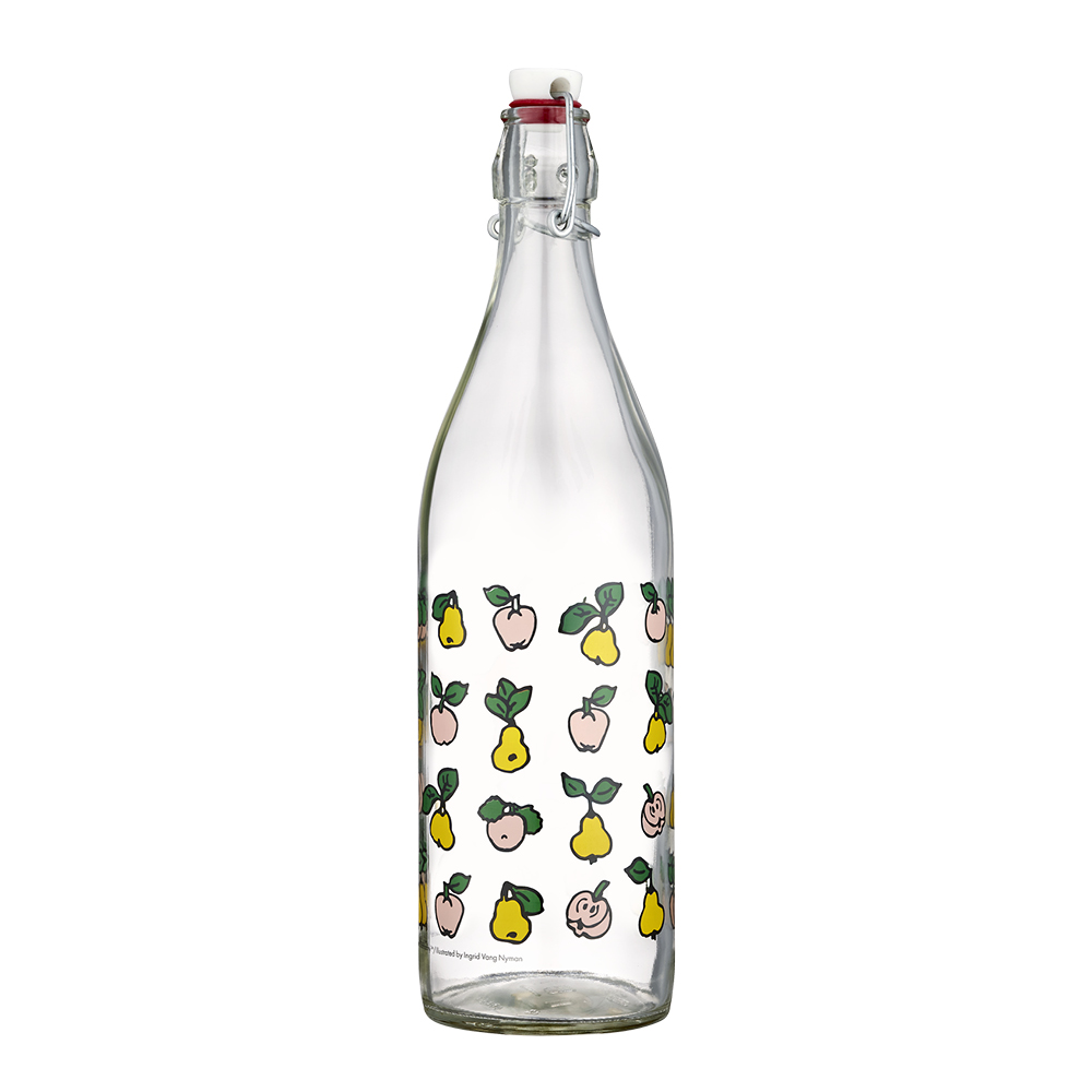 Muurla Pippi glassflaske 1L frukter klar