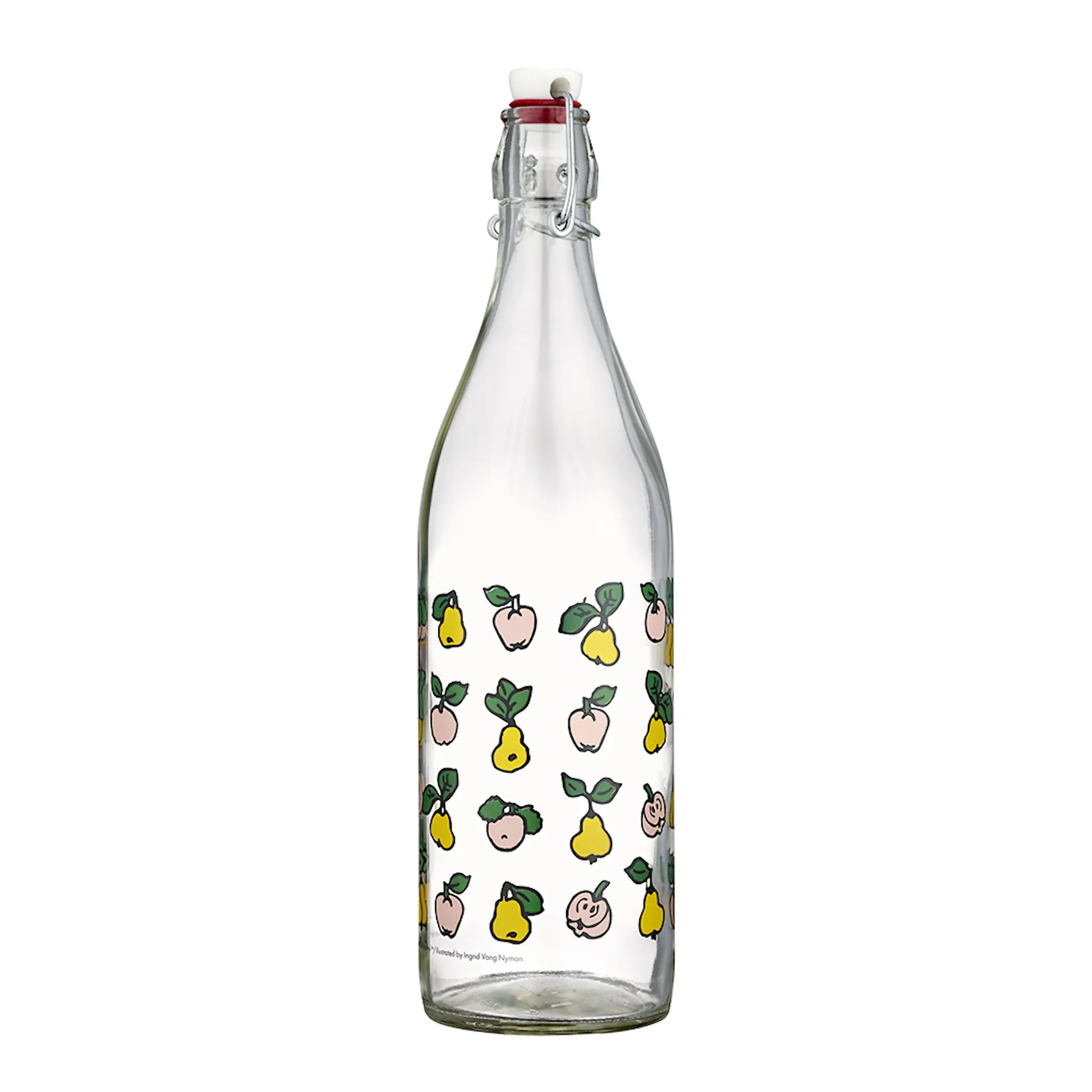 Muurla Pippi glasflaska 1 L frukter klar
