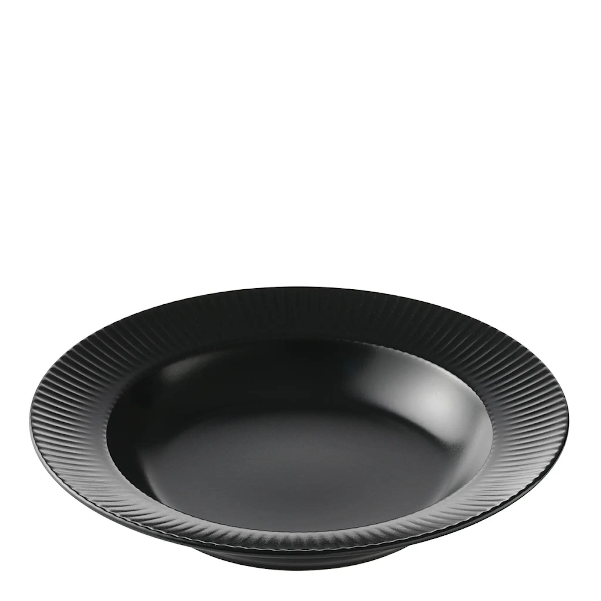 Aida Groovy Sopptallrik 23 cm Svart