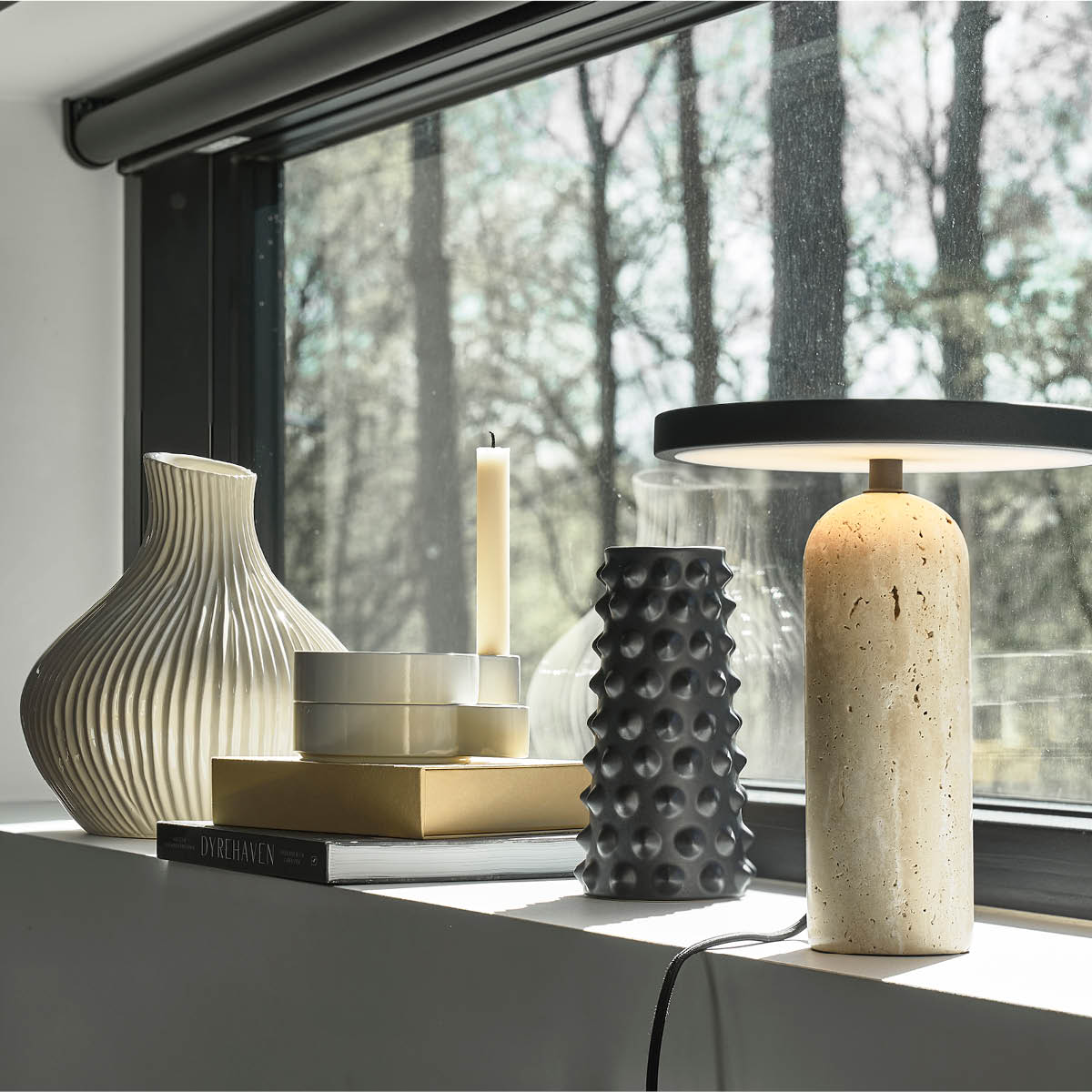 Villa Collection Ek vas 31x33,5 cm kräm