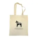 Tygpåse i bomull 40x35 cm Dalahäst