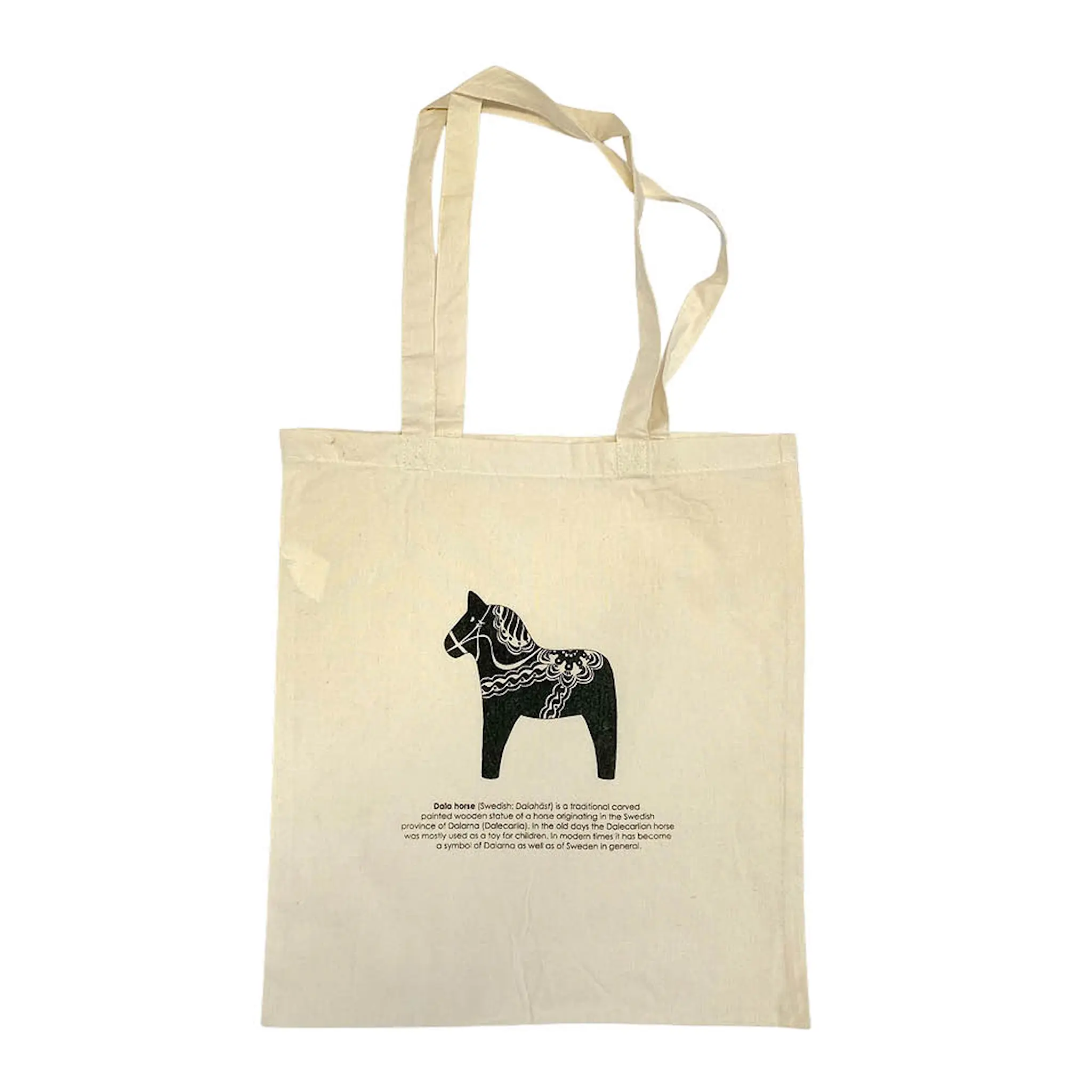 Mellow Design Handlenett i bomull 40x35 cm Dalahest