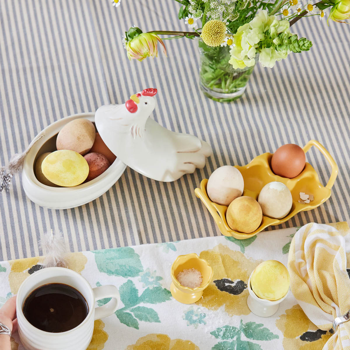 Sagaform Ellen skål med lokk 16 cm høne