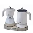 Set Tekokare + Kaffemaskin Vit