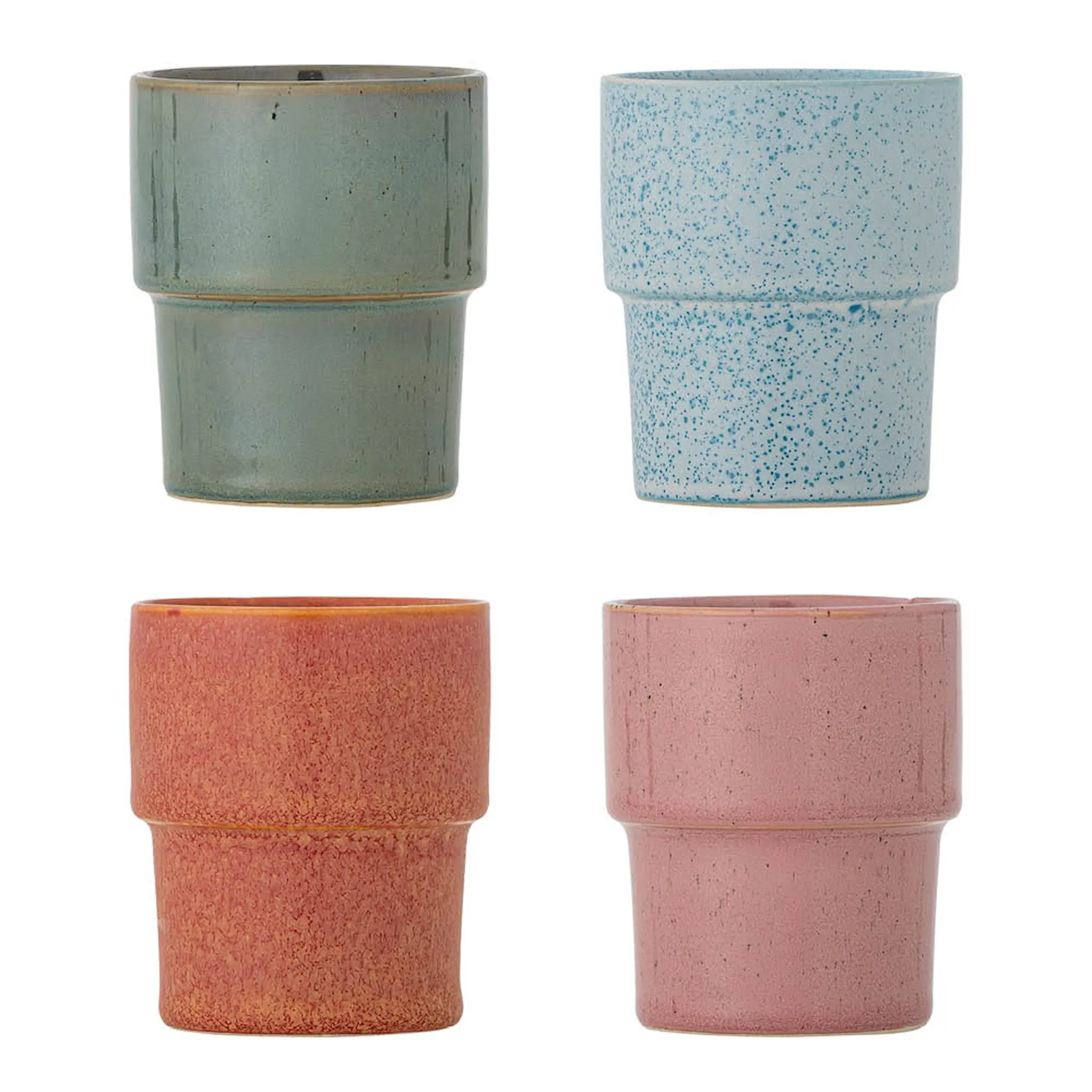 Bloomingville Kopp Ewan 15 cl 4-pack rosa