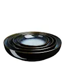 Halo Serveringsskål 4-pack Blå-svart