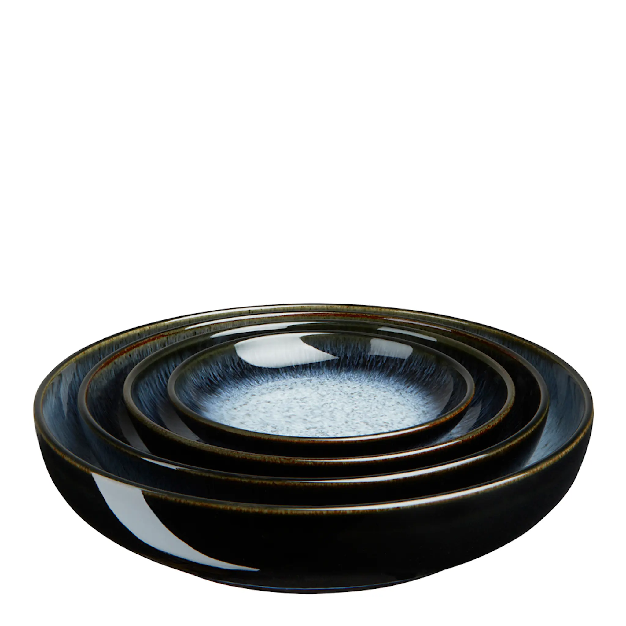 Denby Halo Serveringsskål 4-pack Blå-svart