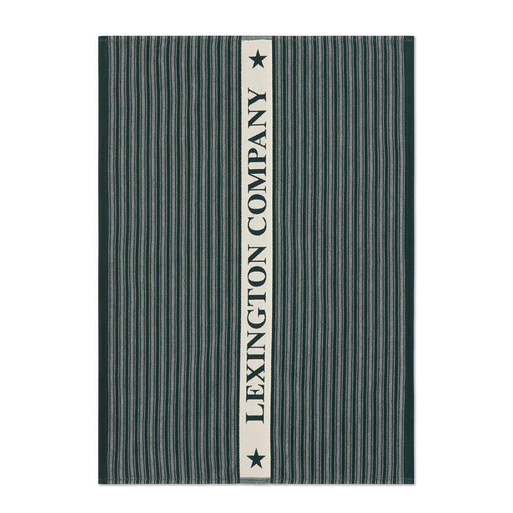 Lexington Kökshandduk frotté 50x70 cm grön/ljusbeige