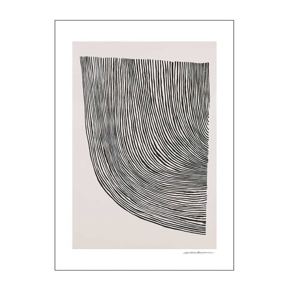 Poster & Frame - The Poster Club x Leise Dich Abrahamsen Juliste 30x40 cm Curves black