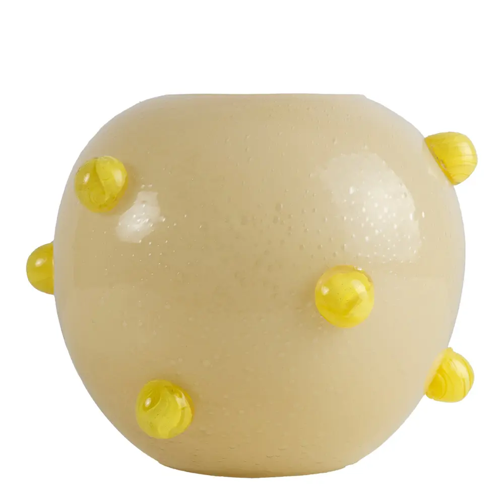 Arlo vase 24x30 cm beige/gul