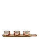 Serveware minigrytset 3 delar 9 cm koppar