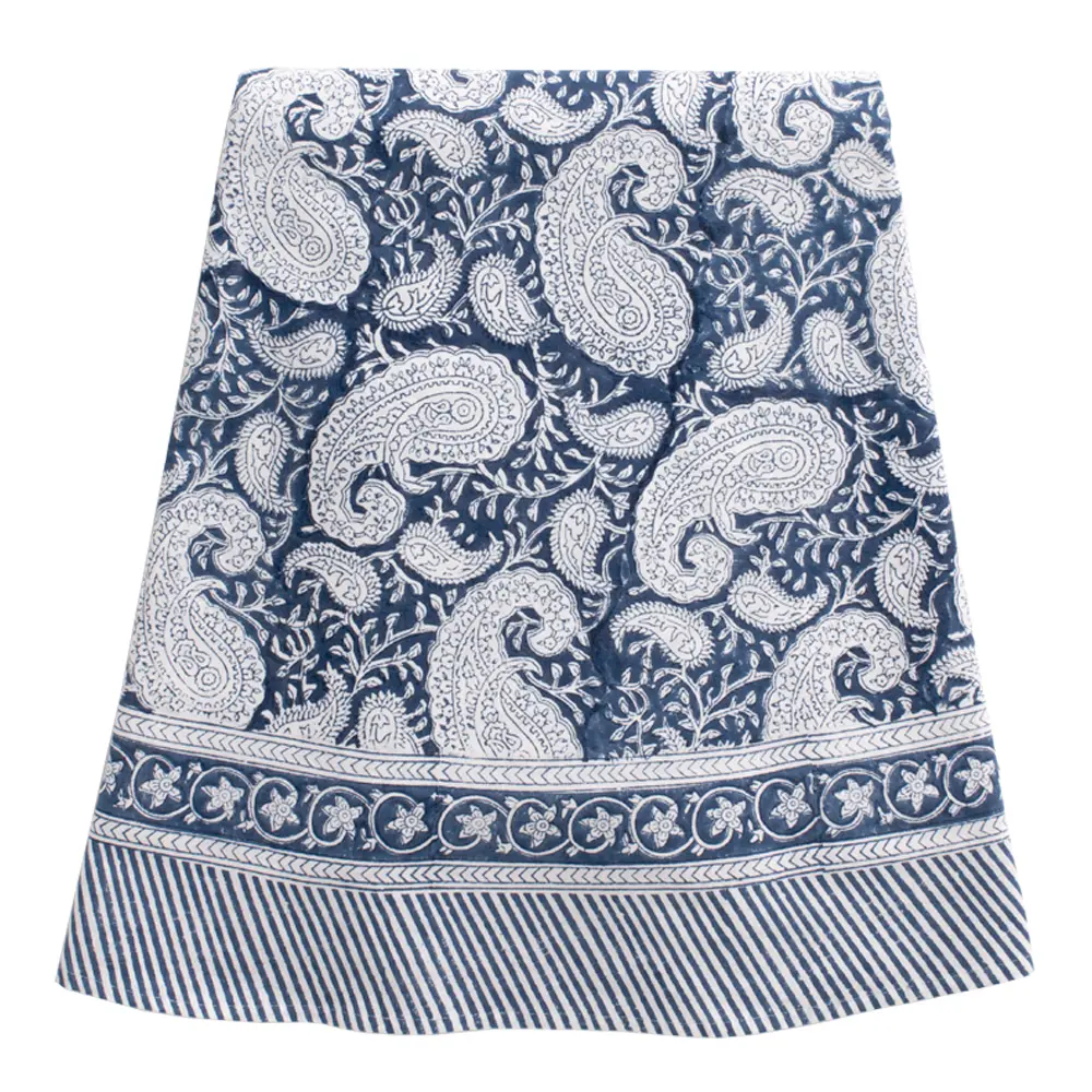 Big Paisley Pöytäliina pyöreä 220 cm Navy Blue