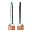 Pepparkaka julhänge 5x4 cm 2-pack pepparkakshus