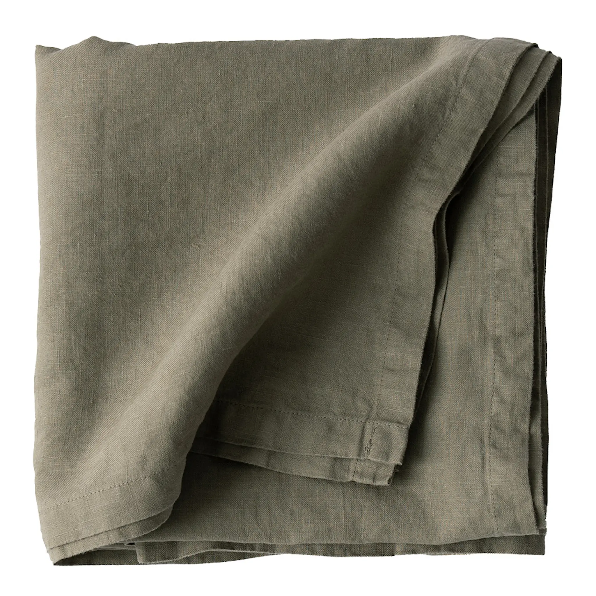 Tell Me More Bordsduk Linne 175x175 cm Olive