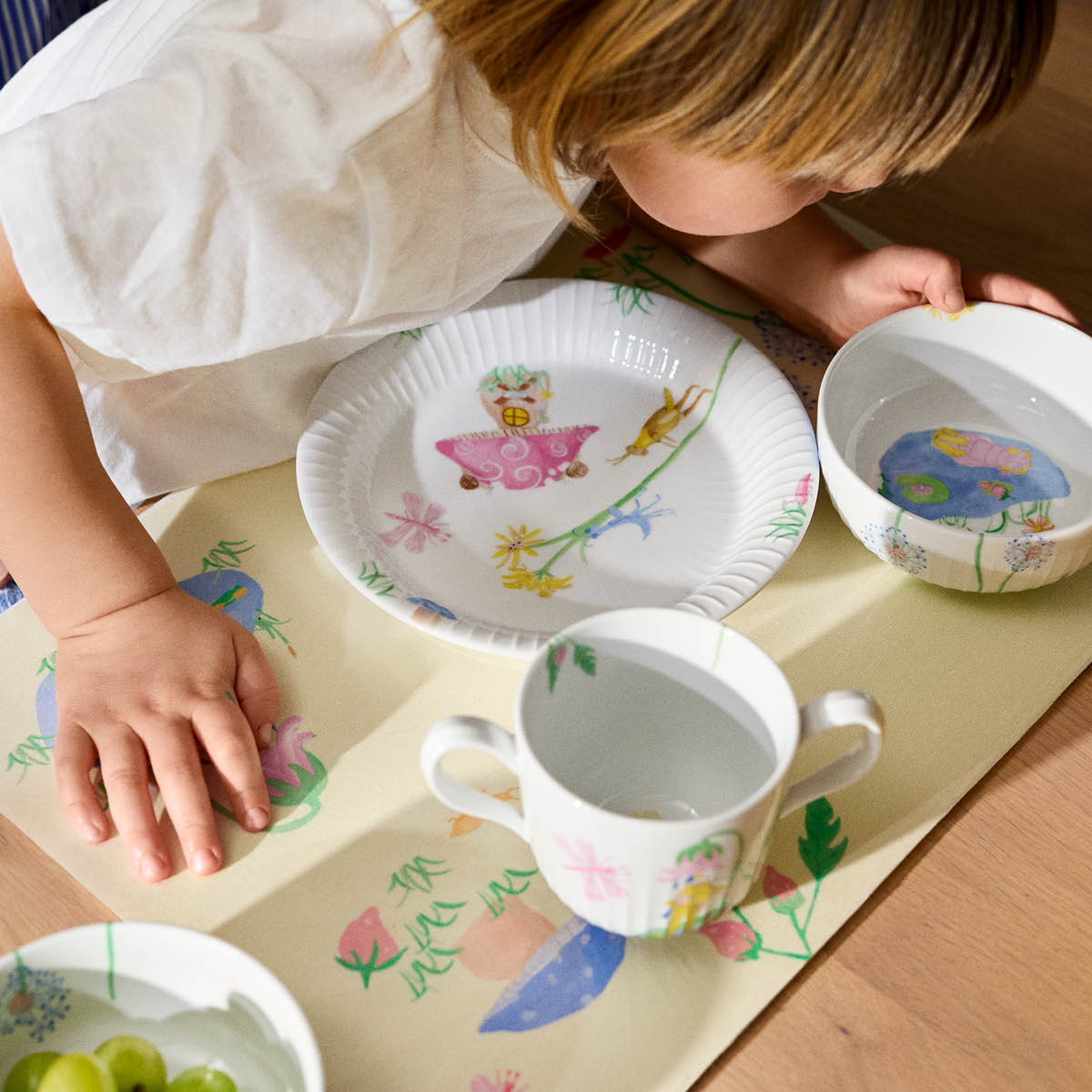 Kähler Hammershøi Kids pöytätabletti 43x30 cm valkoinen
