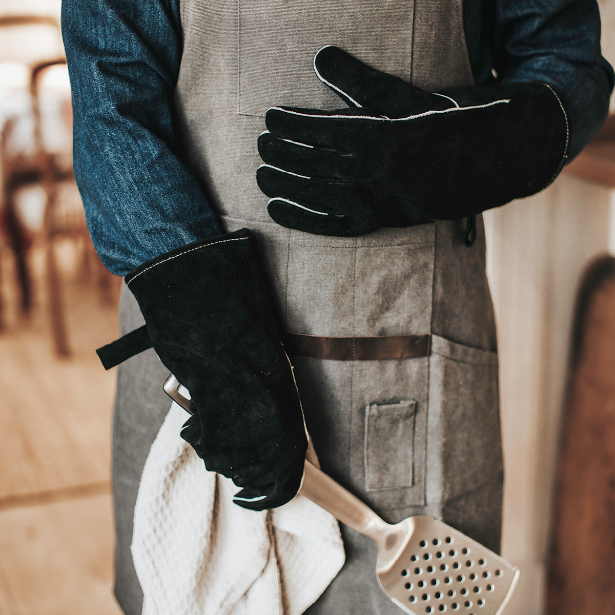 Dorre BBQ Grillihanska Musta