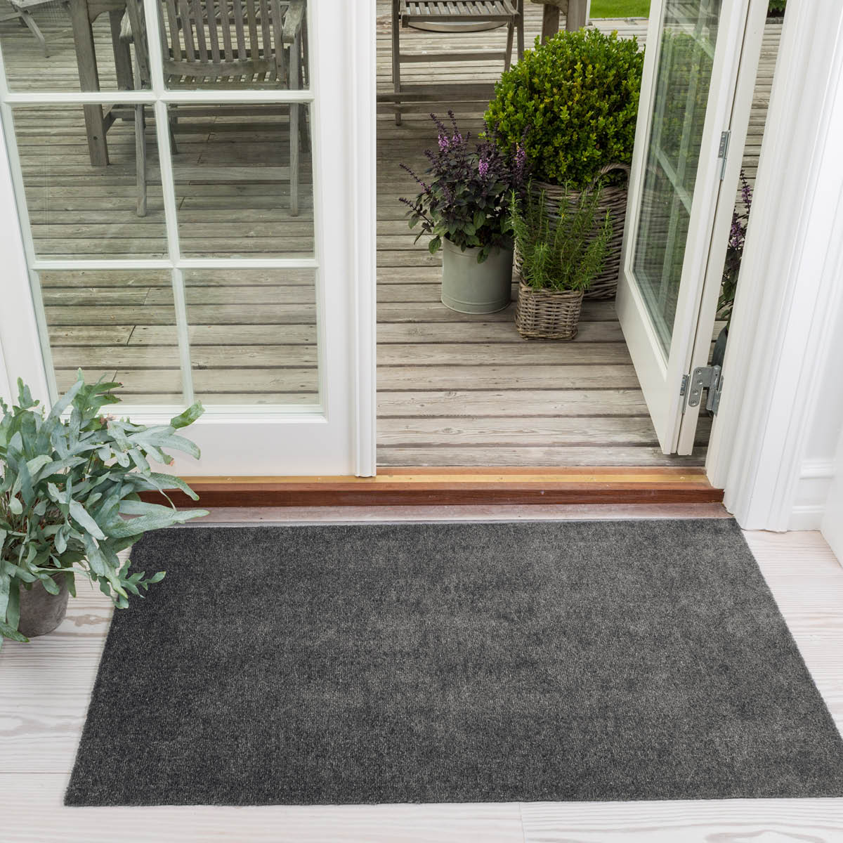 Tica Copenhagen Unicolor golvmatta 120x67 cm stålgrå