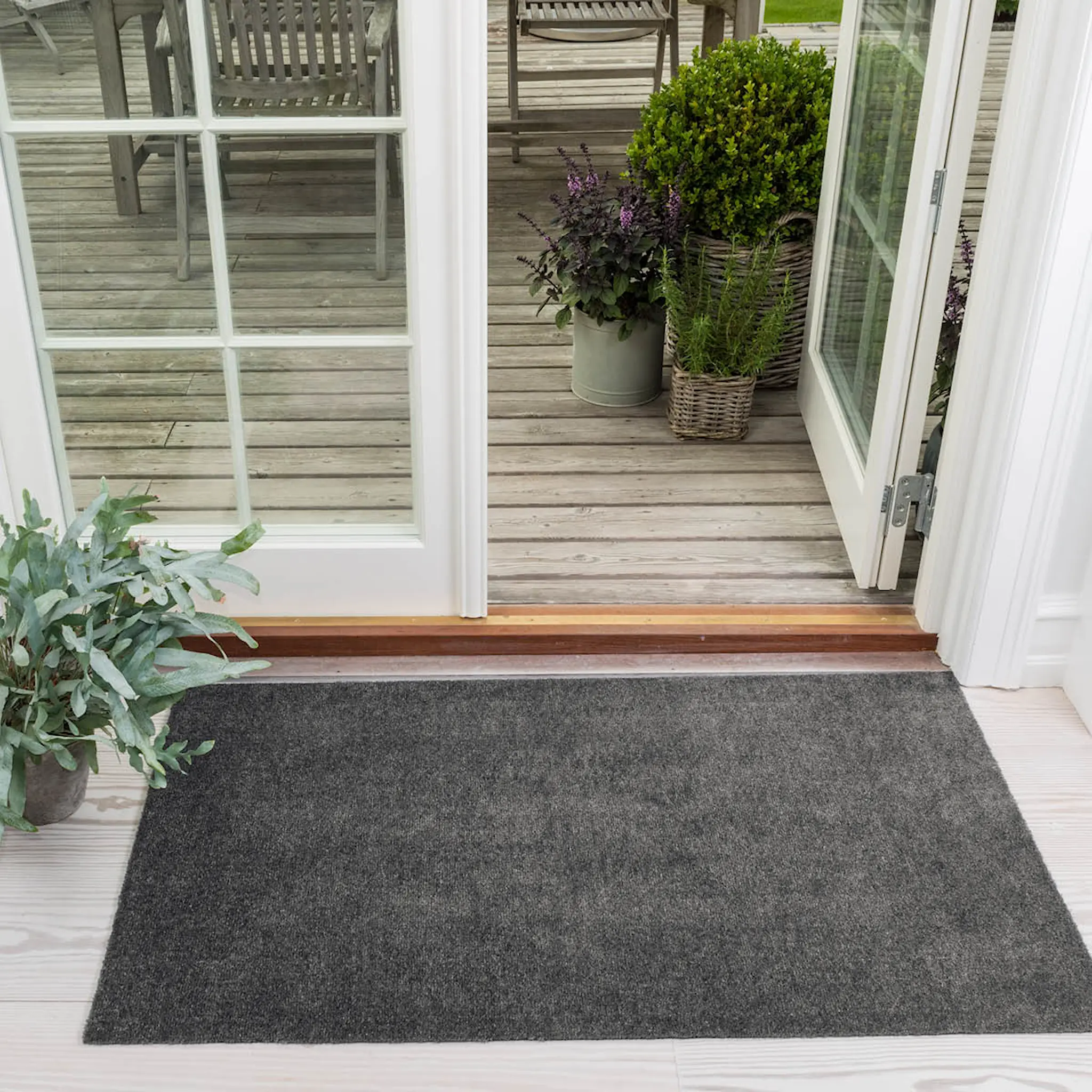 Tica Copenhagen Unicolor golvmatta 120x67 cm stålgrå