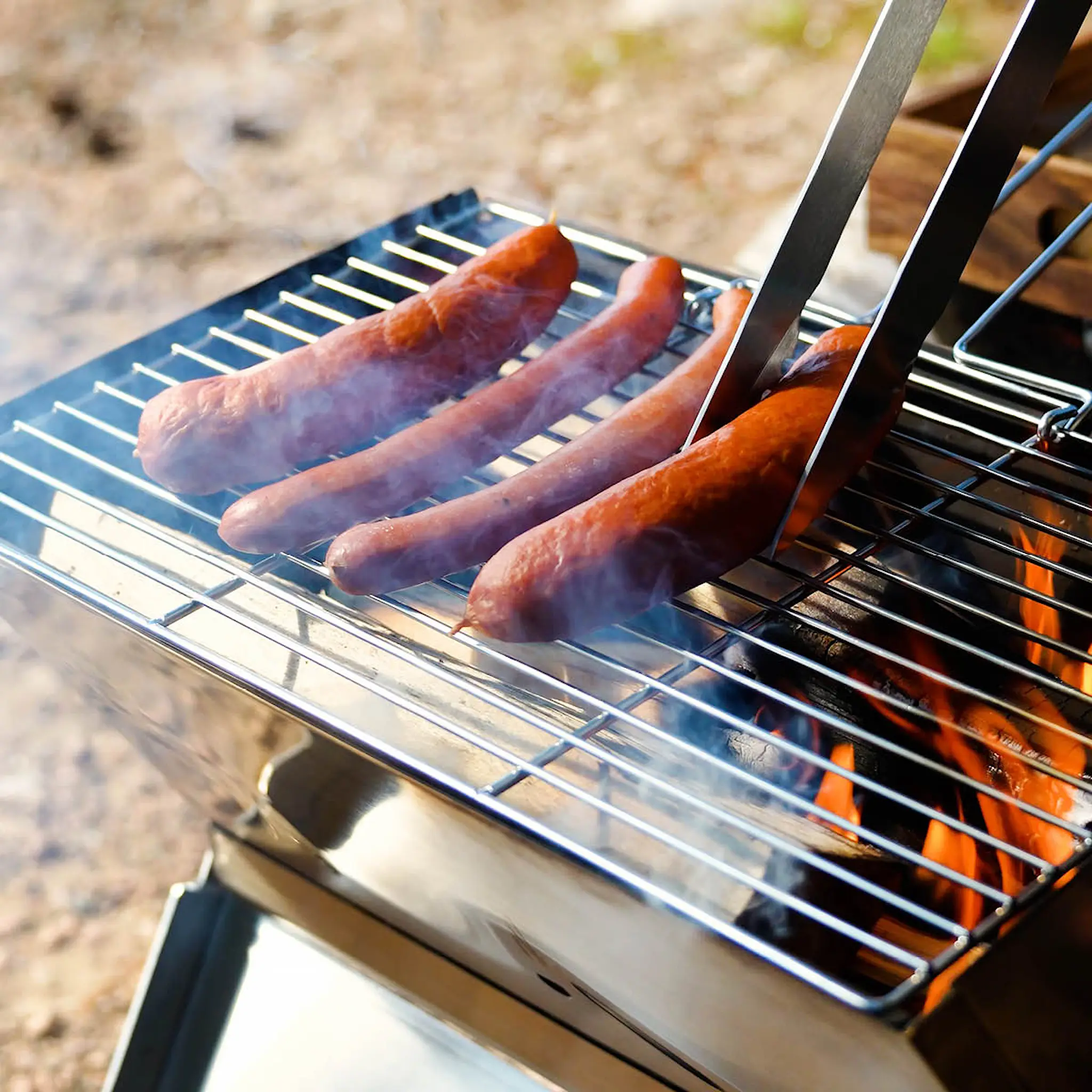 Hällmark of Sweden Sammenleggbar grill 36x26 cm rustfritt stål