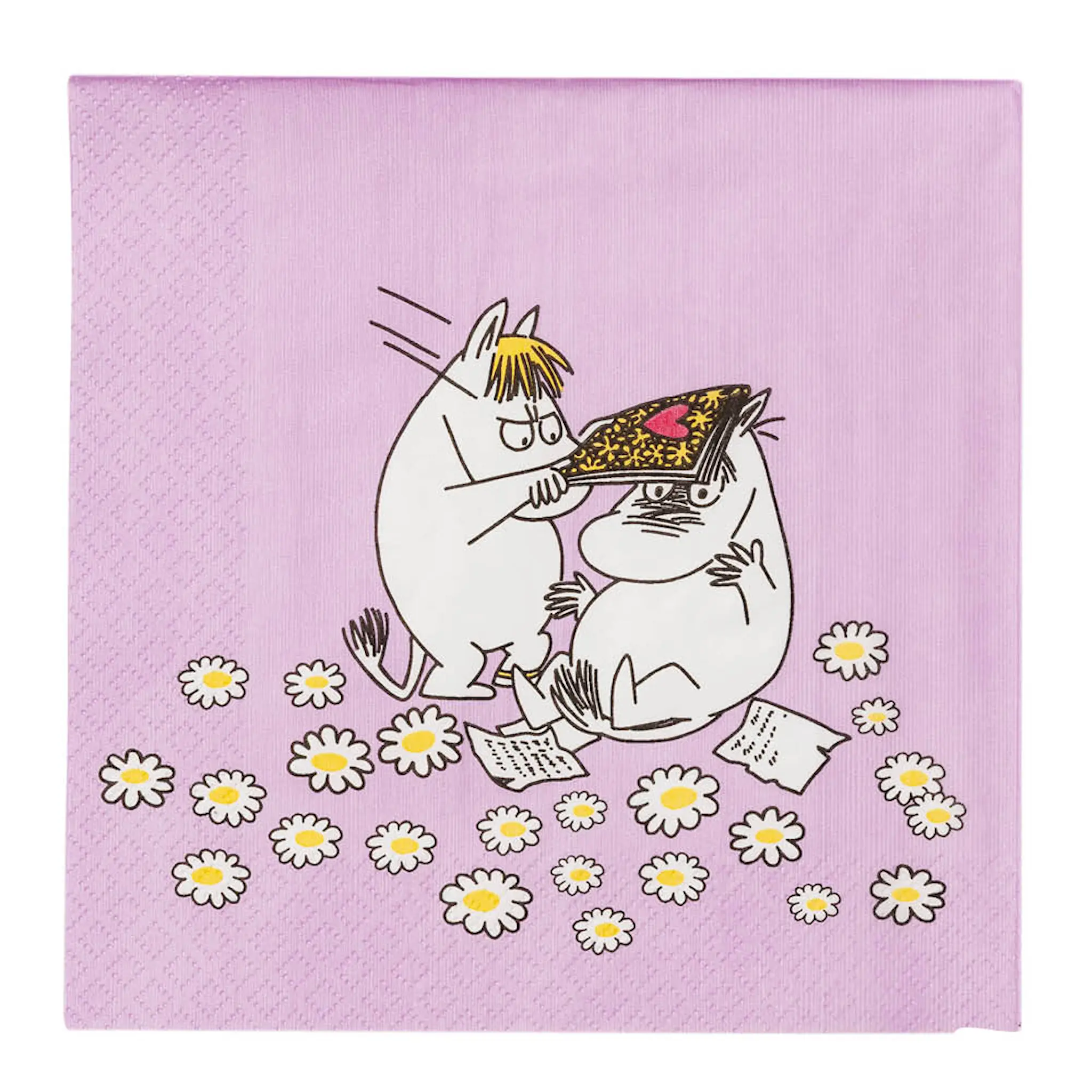Moomin Arabia Mummi serviett 33x33 cm 20 stk Kjærester lilla