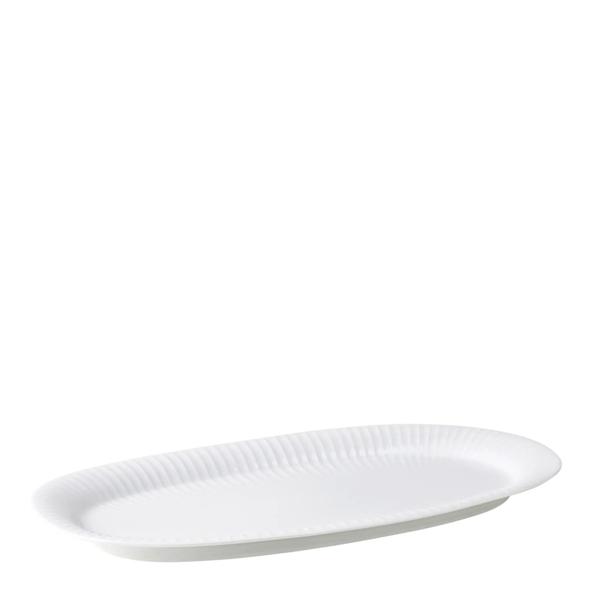 Kähler Hammershøi Oval serveringsfat 40x22,5 cm Vit