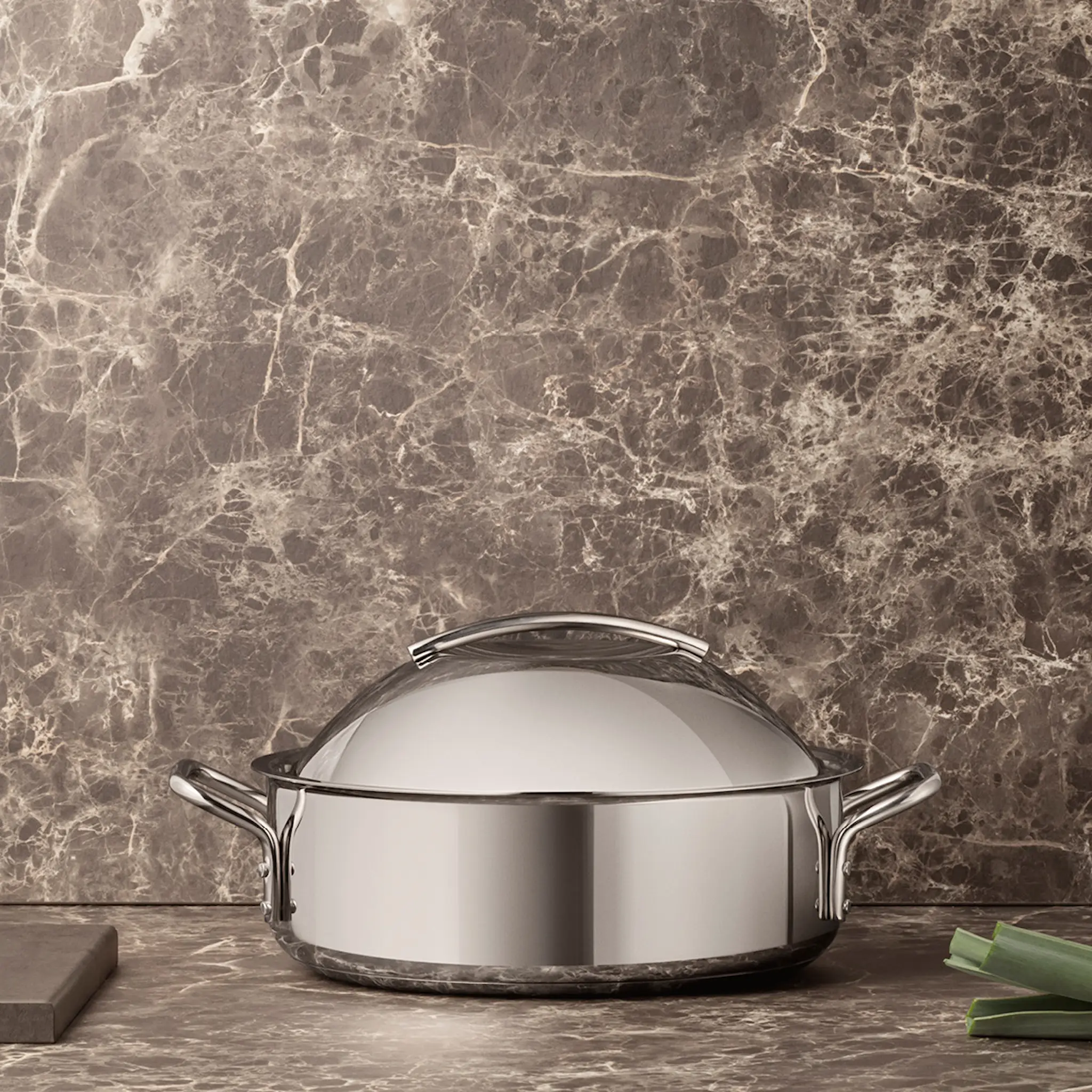 Eva Trio Stainless Steel Sauteusepata 3,5 L Keraaminen pinnoite