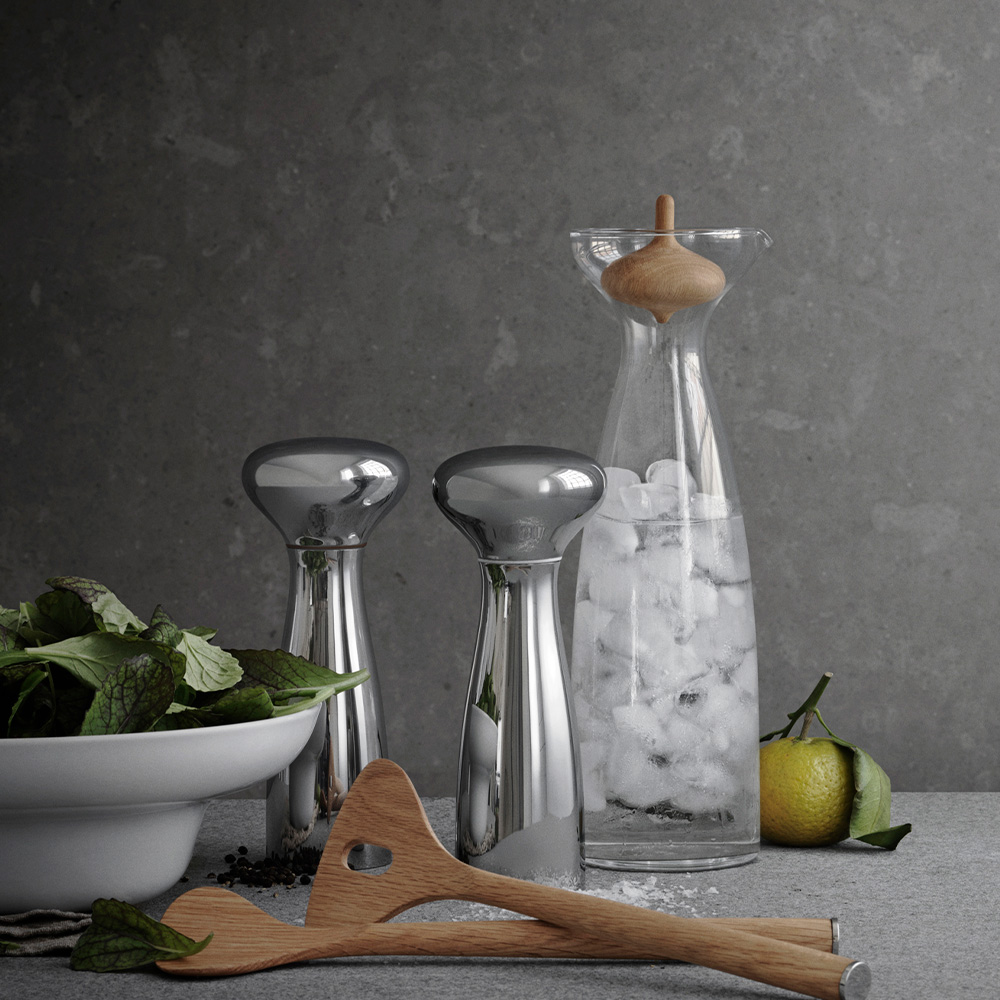 Georg Jensen Alfredo salt- og pepperbøsse 11,5 cm