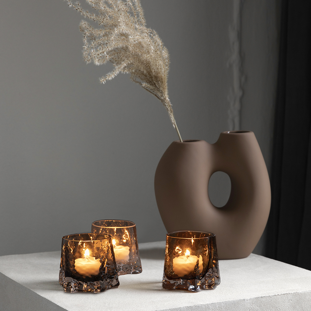 Cooee Gry Värmeljushållare Konjak