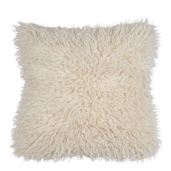 Curly kuddfodral 48x48 cm offwhite