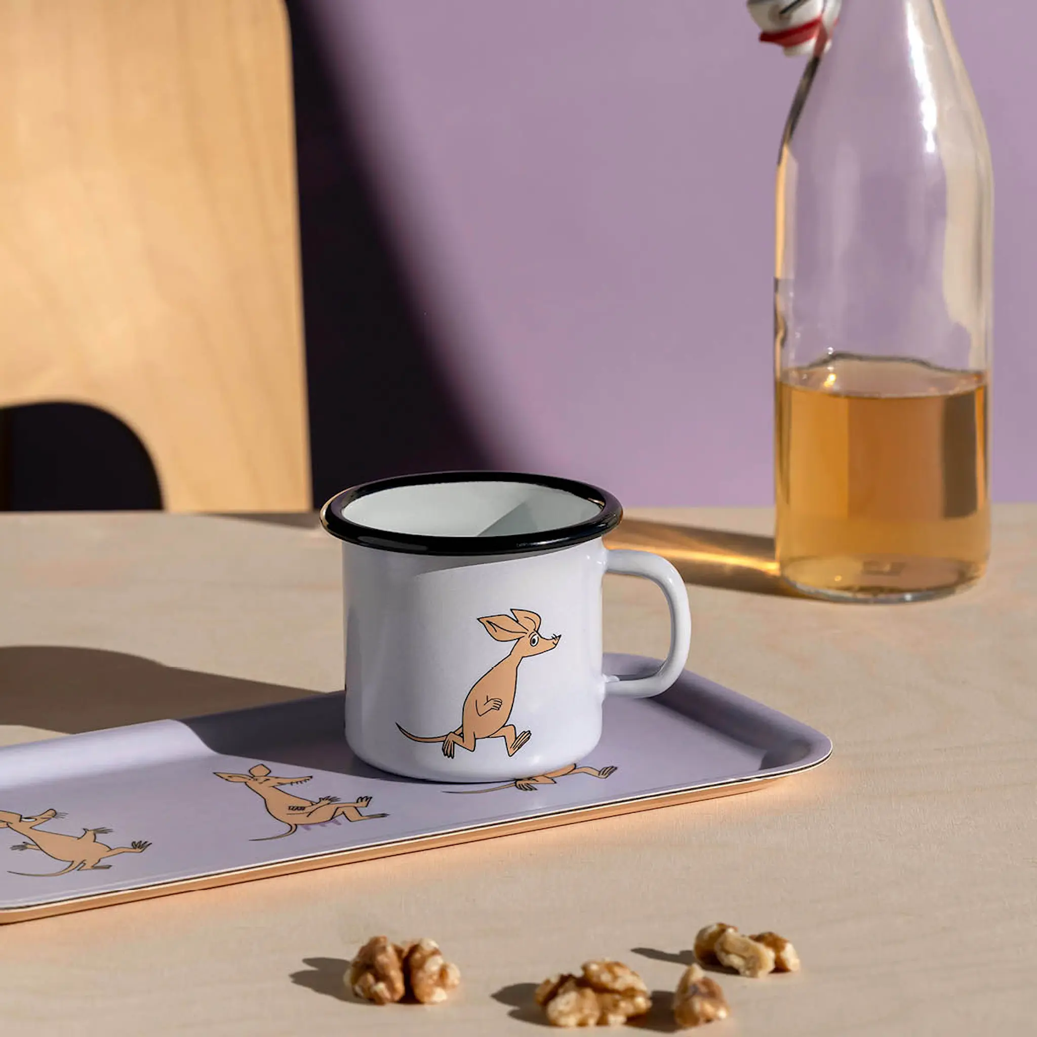 Muurla Mumin bricka 27x13 cm Retro Sniff lila