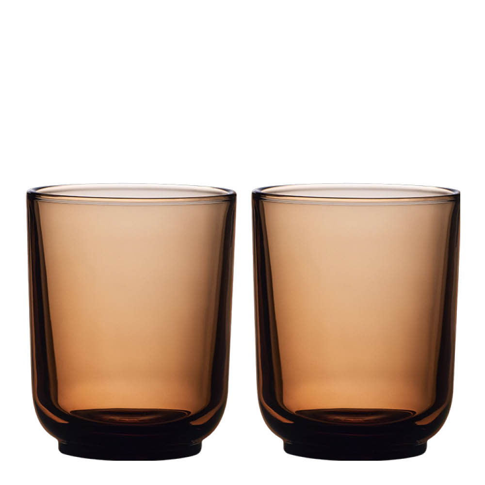 Fellow Pirch latteglas 33 cl 2-pack Amber