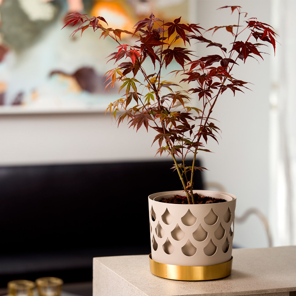 Klong Trio Drop Kukkaruukku 12 cm Beige