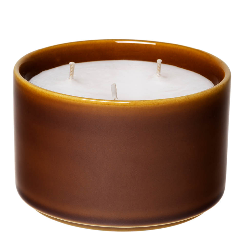 Arabia Kirnu lys 11x7 cm glanset brun