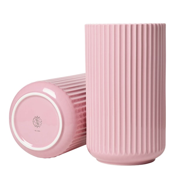 Lyngby Vas 25 cm Rosa Porslin
