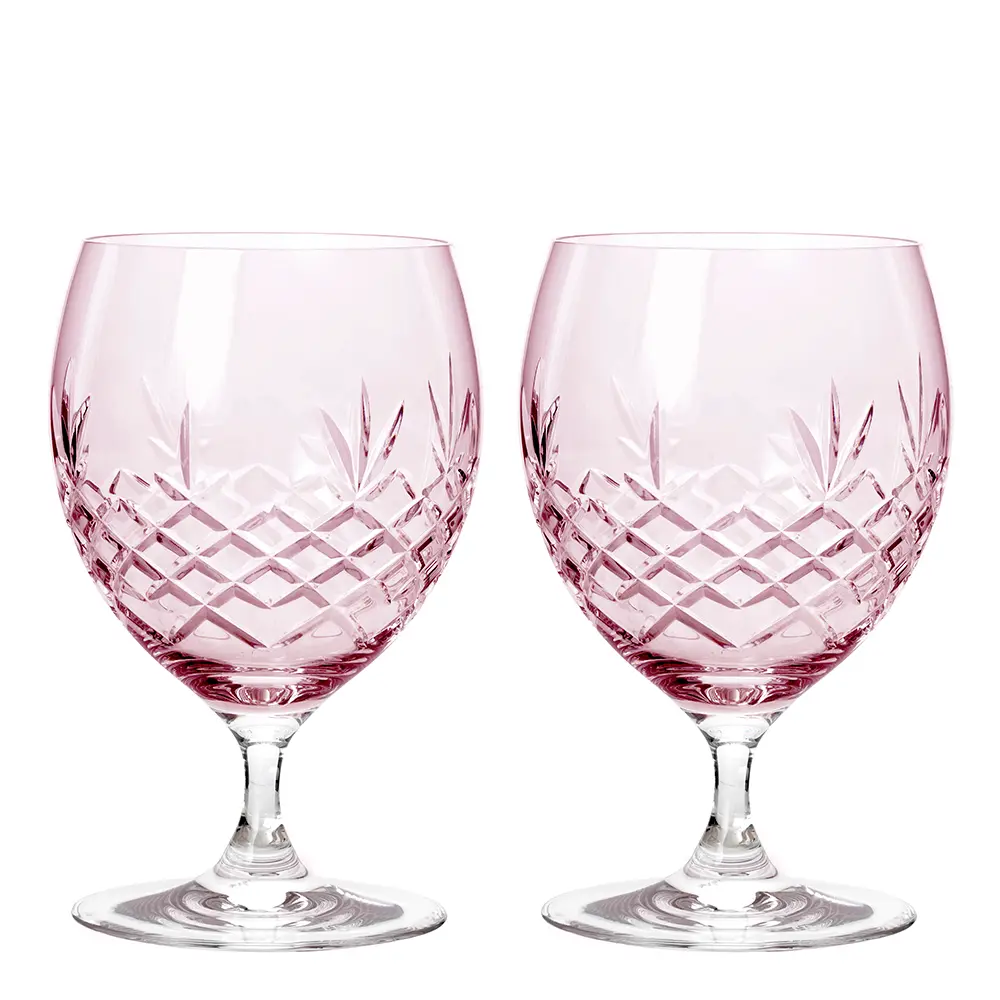 Crispy Eightball Lasi 55 cl 2 kpl Vaaleanpunainen