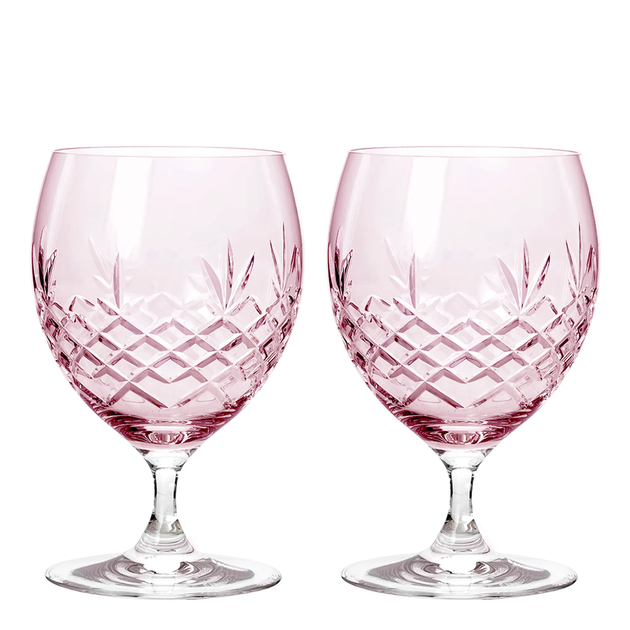 Frederik Bagger Crispy Eightball Glas på fot 55 cl 2-pack Topaz