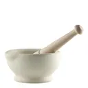 Mortel och stöt 13 cm vit