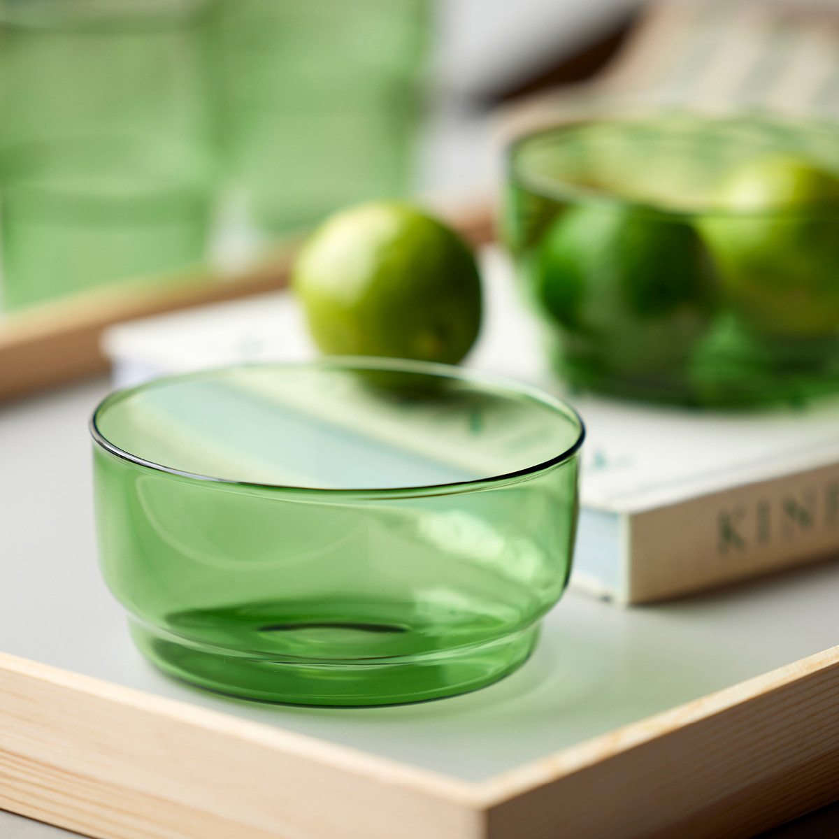 Lyngby Glas Torino skål 12 cm 2 stk grønn