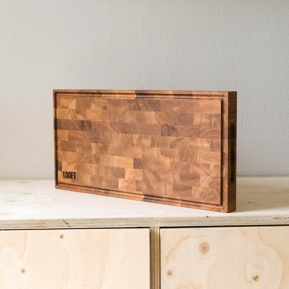 Looft Skjærefjøl integrerbar utekjøkken 25x50 cm eik