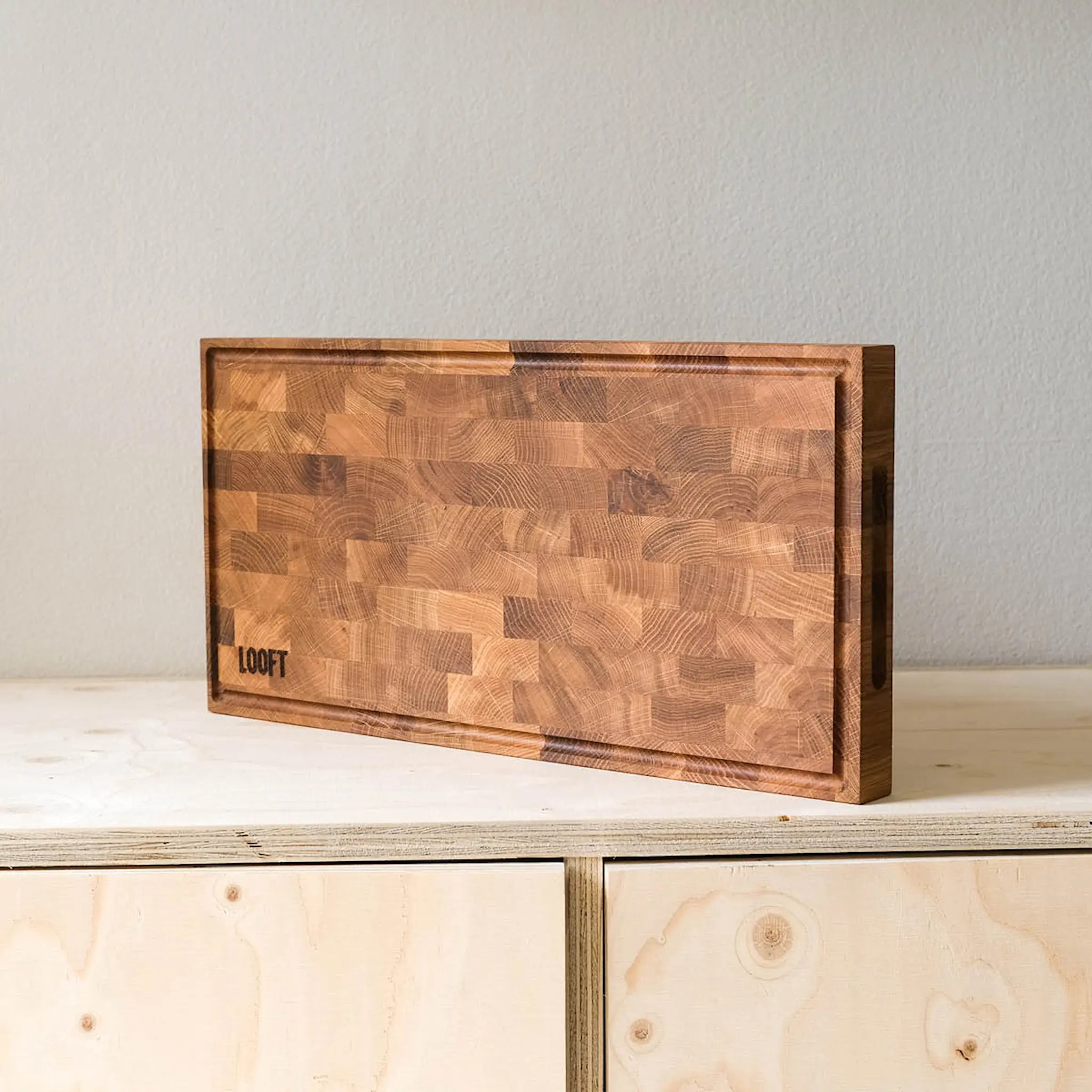 Looft Skjærefjøl integrerbar utekjøkken 25x50 cm eik