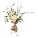 Symphonie bukett konstgjord 30x103 cm vita blommor