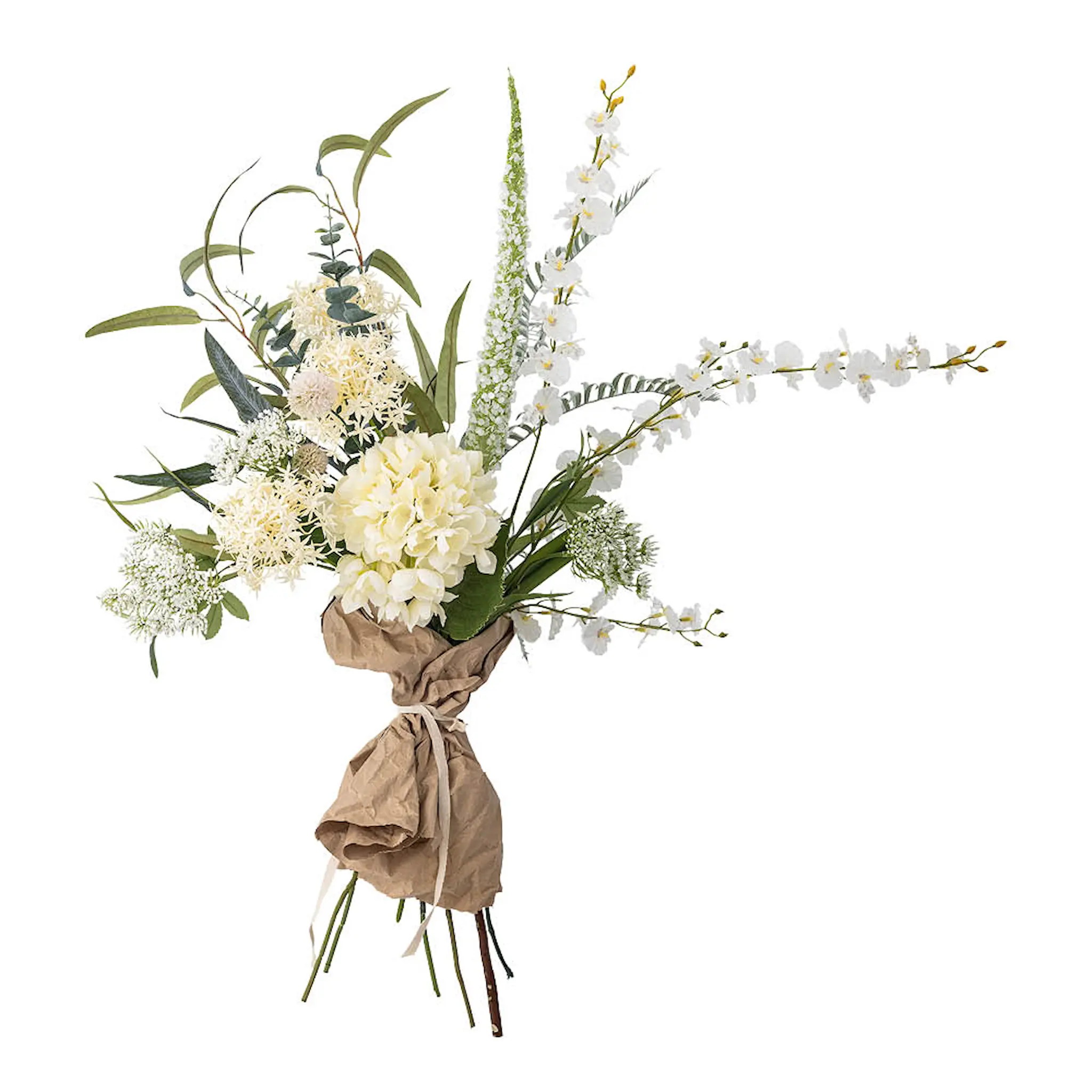 Bloomingville Symphonie bukett konstgjord 30x103 cm vita blommor
